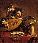 Theodoor Rombouts The Lute Player Spain oil painting artist